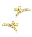 Beautiful CZ Silver Stud Earrings STS-1077